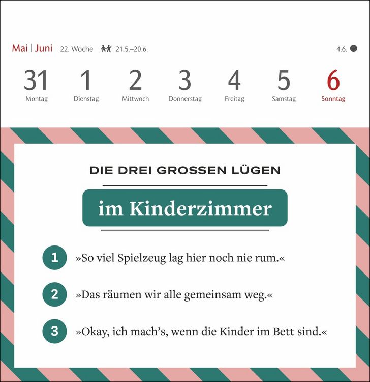 Produktbild: Die drei gro&szlig;en L&uuml;gen Premium-Postkartenkalender 2027 - 53 Postkarten mit am&uuml;santen Alltagsl&uuml;gen