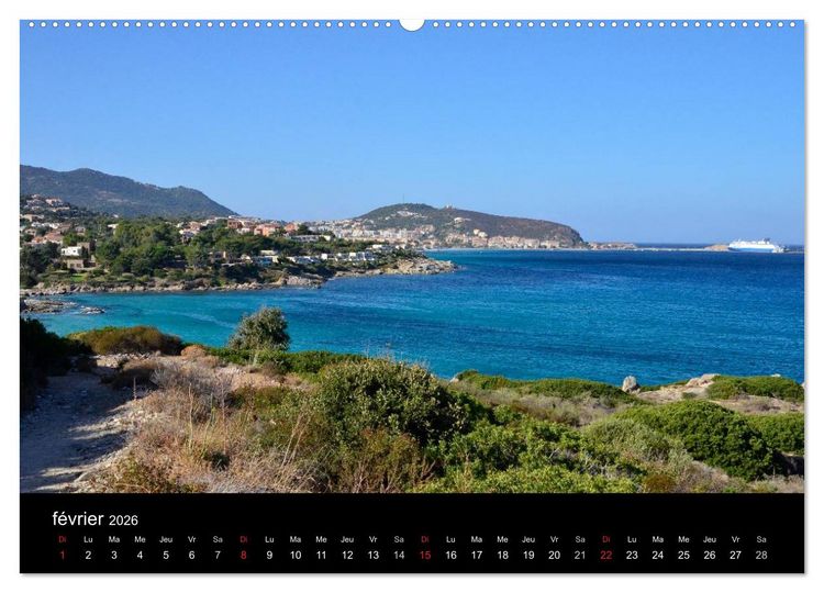 Produktbild: La Corse Ile de Beaut&eacute; (Calendrier mural 2026 DIN A2 vertical) calendrier de bureau