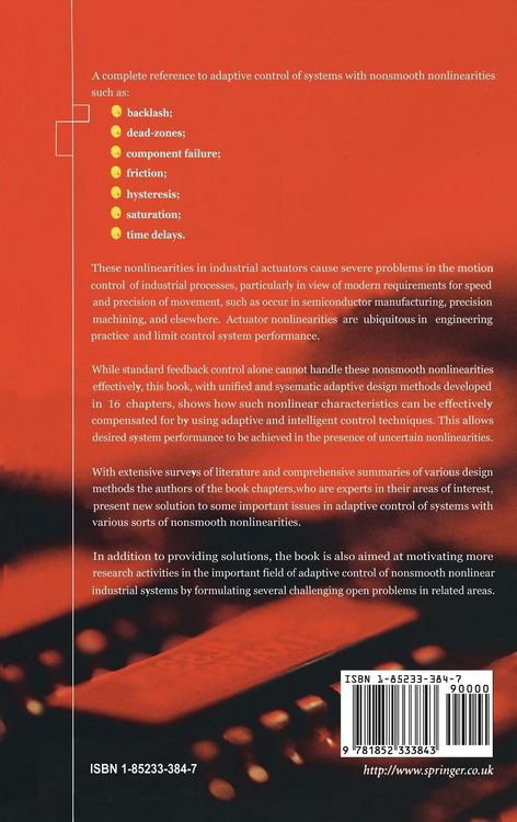 Produktbild: Adaptive Control of Nonsmooth Dynamic Systems