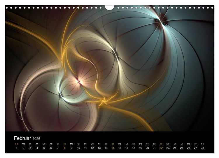 Produktbild: Exklusive Fraktalkunst / AT-Version (Wandkalender 2026 DIN A3 quer), CALVENDO Monatskalender