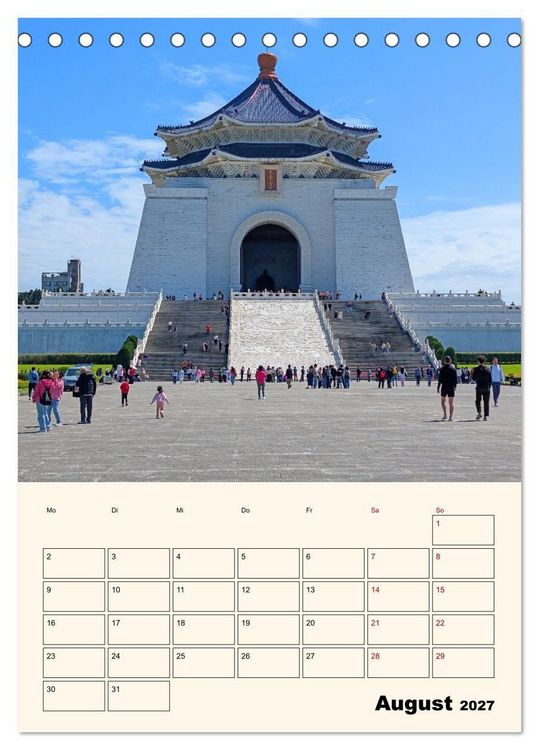 Produktbild: Taipeh &ndash; Stadt der Kontraste (Tischkalender 2027 DIN A5 hoch), CALVENDO Monatskalender