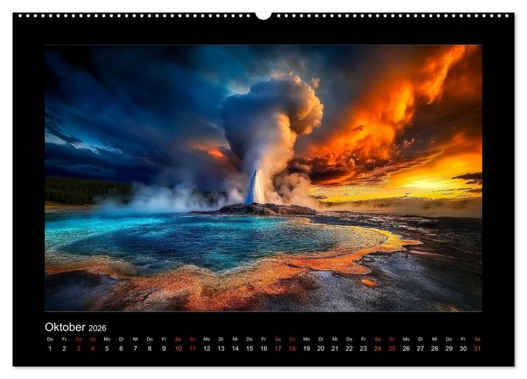 Produktbild: Nationalparks der USA - wilde Sch&ouml;nheiten (hochwertiger Premium Wandkalender 2026 DIN A2 quer), Kunstdruck in Hochglanz