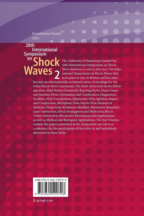 Produktbild: 28th International Symposium on Shock Waves