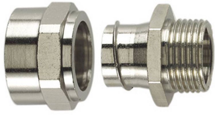 Produktbild: HellermannTyton 166-33800 PCSB12-FM-M16 Schlauchverschraubung Metall M16 10.20mm Gerade 1St.