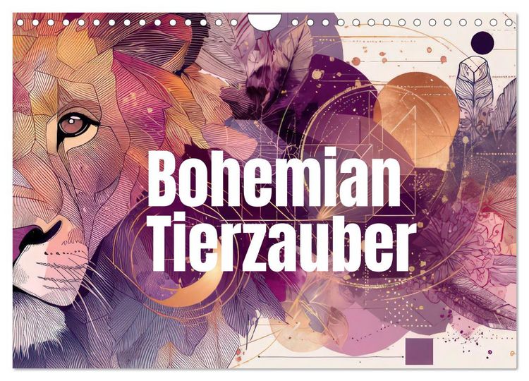 Produktbild: Bohemian Tierzauber (Wandkalender 2026 DIN A4 quer), CALVENDO Monatskalender