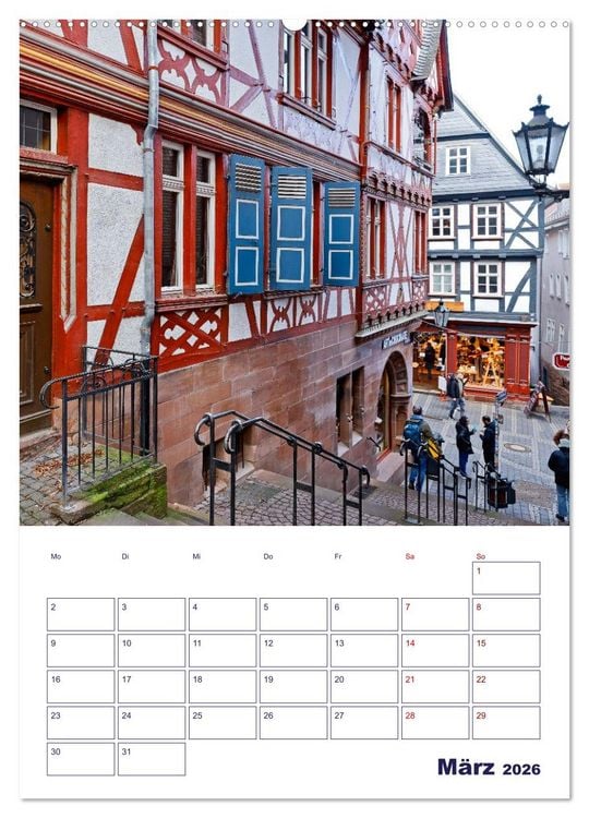 Produktbild: Marburg - Universit&auml;tsstadt mit Flair (Wandkalender 2026 DIN A2 hoch), CALVENDO Monatskalender