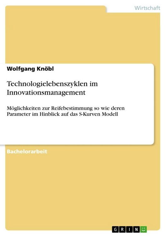 Produktbild: Technologielebenszyklen im Innovationsmanagement