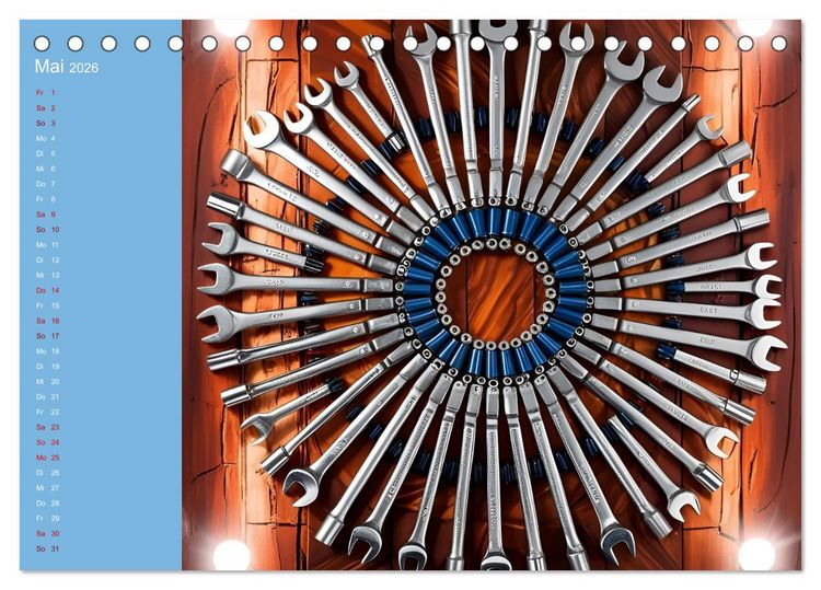 Produktbild: Werkzeug-Magie (Tischkalender 2026 DIN A5 quer), CALVENDO Monatskalender