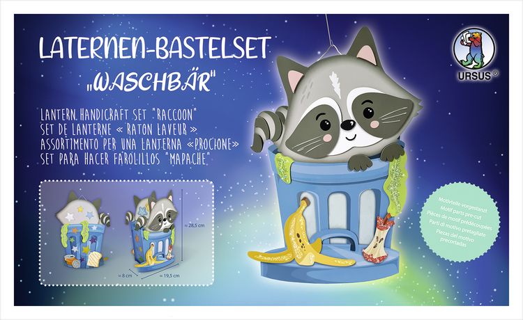 Produktbild: Laternen-Bastelset "Waschb&auml;r"