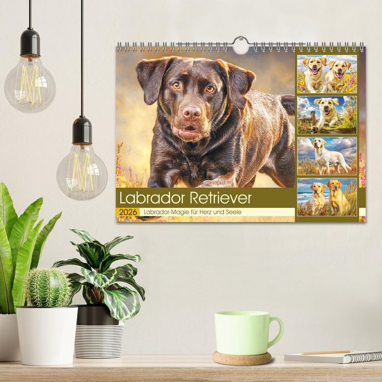 Produktbild: Labrador Retriever. Labrador-Magie f&uuml;r Herz und Seele (Wandkalender 2026 DIN A4 quer), CALVENDO Monatskalender