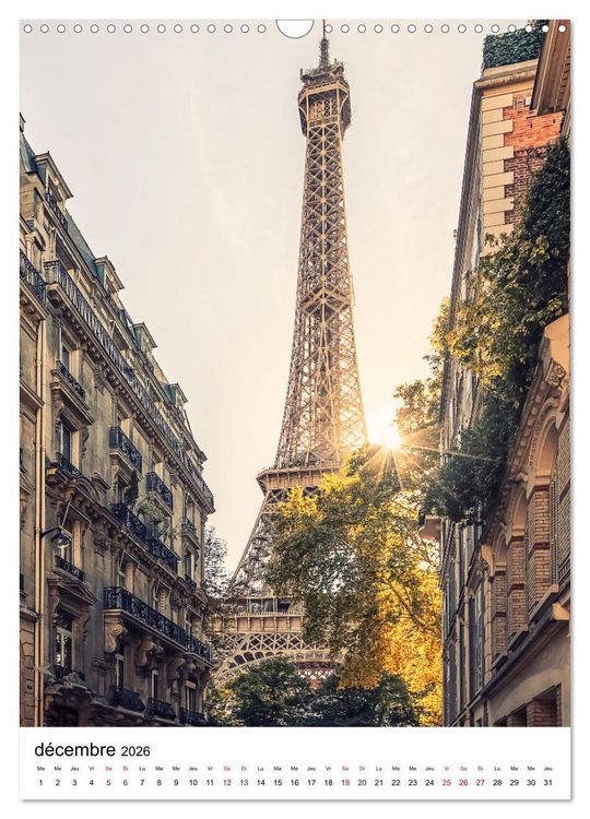 Produktbild: Visite de Paris (Calendrier mural 2026 DIN A3 horizontal), CALVENDO calendrier mensuel