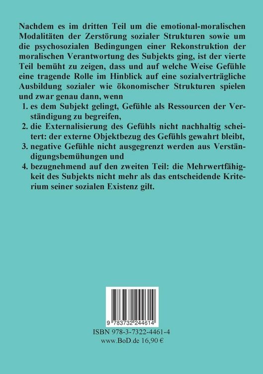 Produktbild: Die Politisierung des B&uuml;rgers, 4.Teil: Theorie der Gef&uuml;hle
