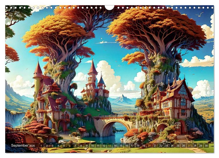 Produktbild: Reise in einer M&auml;rchenwelt (Wandkalender 2026 DIN A3 quer), CALVENDO Monatskalender