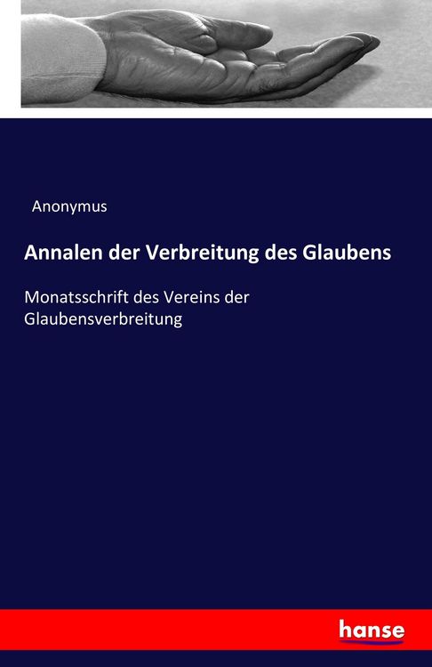 Produktbild: Annalen der Verbreitung des Glaubens
