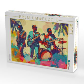 Produktbild: CALVENDO Puzzle Musiker im Pop-Art-Stil | 1000 Teile Lege-Gr&ouml;&szlig;e 64x48cm Foto-Puzzle f&uuml;r gl&uuml;ckliche Stunden