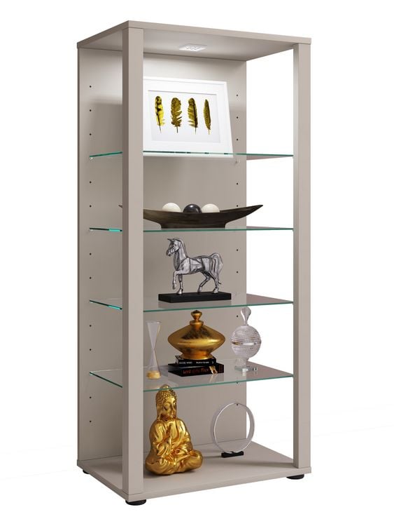 Produktbild: Holz Glas Stand Vitrine Sammelvitrine Glasol lll