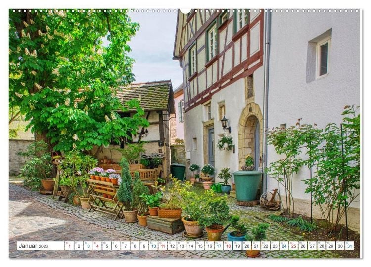 Produktbild: Bad Wimpfen - Kurstadt am Neckar (hochwertiger Premium Wandkalender 2026 DIN A2 quer), Kunstdruck in Hochglanz