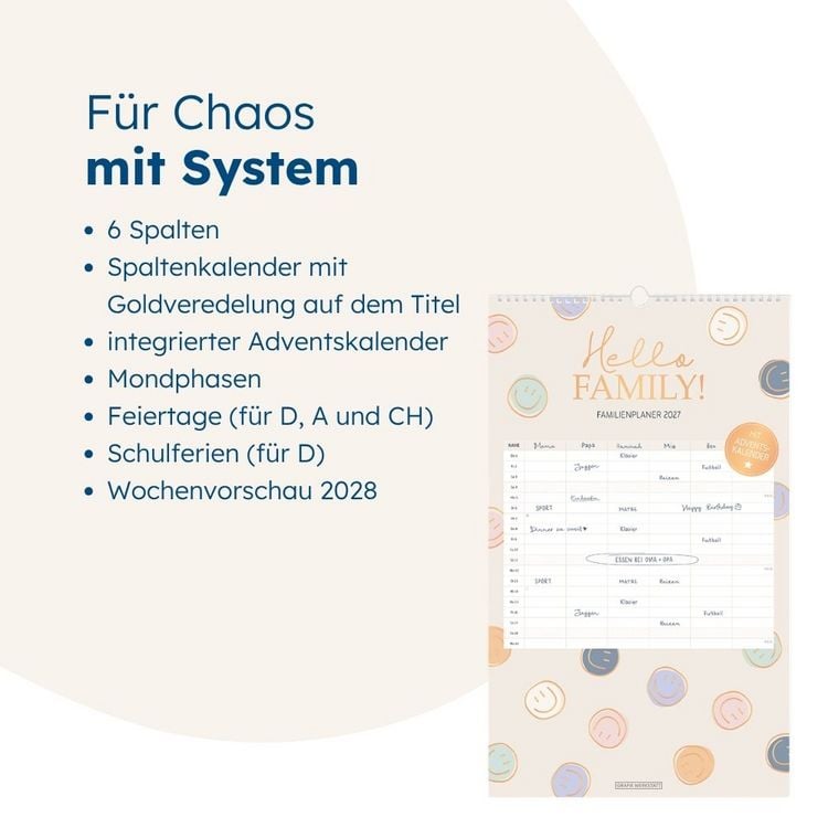 Produktbild: Familienplaner 2027 Hello Family!