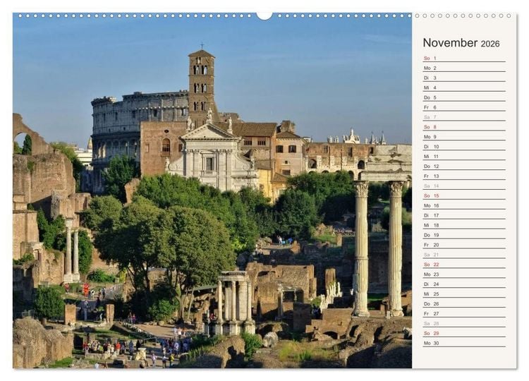 Produktbild: Rom - Die Ewige Stadt (hochwertiger Premium Wandkalender 2026 DIN A2 quer), Kunstdruck in Hochglanz