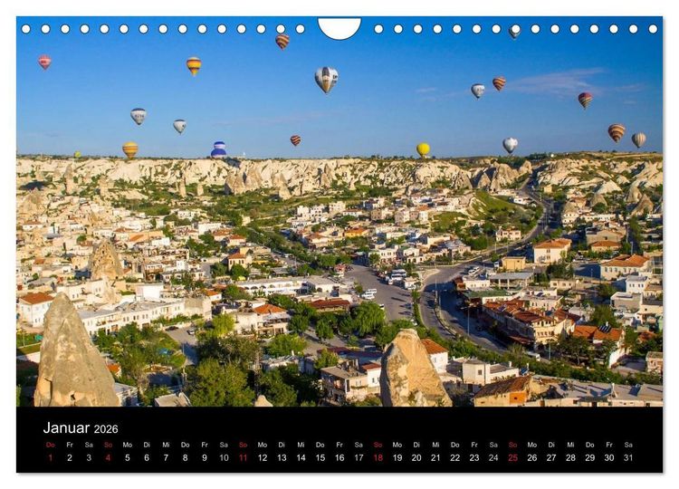 Produktbild: T&uuml;rkei - fantastisches Kappadokien (Wandkalender 2026 DIN A4 quer), CALVENDO Monatskalender