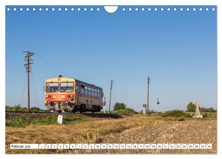 Produktbild: Eisenbahn in Ungarn (Wandkalender 2026 DIN A4 quer), CALVENDO Monatskalender