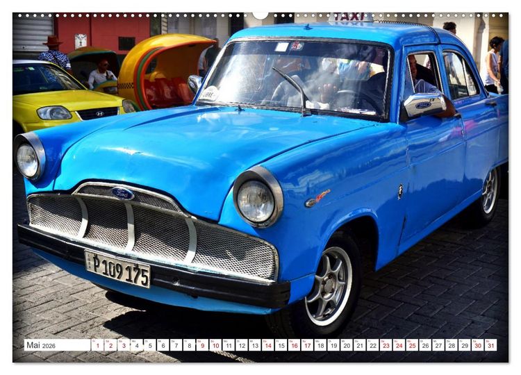 Produktbild: ZEPHYR - Ein britischer Ford in Kuba (hochwertiger Premium Wandkalender 2026 DIN A2 quer), Kunstdruck in Hochglanz
