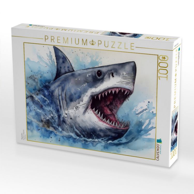 Produktbild: CALVENDO Puzzle Megalodon | 1000 Teile Lege-Gr&ouml;&szlig;e 64x48cm Foto-Puzzle f&uuml;r gl&uuml;ckliche Stunden