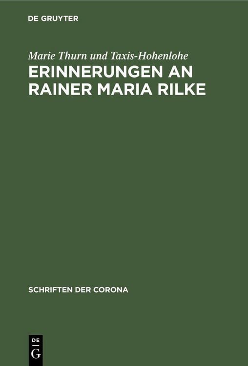 Produktbild: Erinnerungen an Rainer Maria Rilke