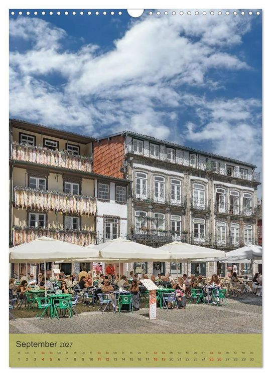 Produktbild: Die Stadt Guimar&atilde;es liegt im Norden Portugals im Distrikt Braga. (Wandkalender 2027 DIN A3 hoch), CALVENDO Monatskalender