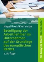 Produktbild: Beteiligung der Arbeitnehmer im Unternehmen auf der Grundlage des europ&auml;ischen Rechts