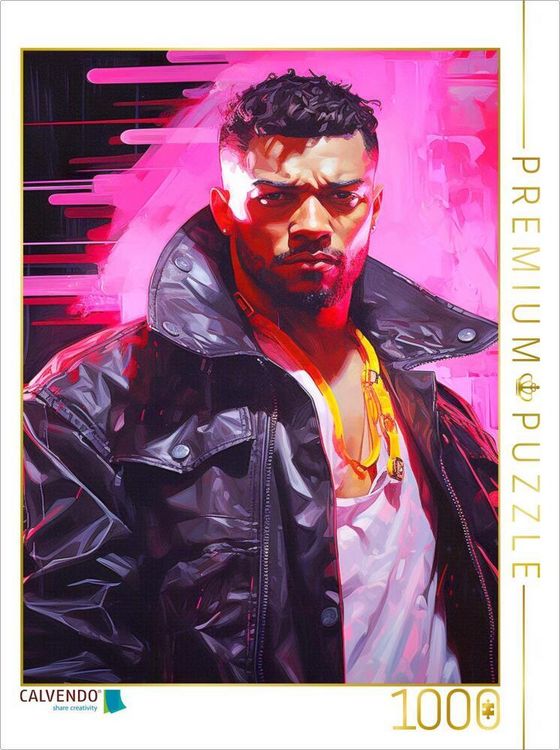 Produktbild: CALVENDO Puzzle Digital Gunslinger | 1000 Teile Lege-Gr&ouml;&szlig;e 64x48cm Foto-Puzzle f&uuml;r gl&uuml;ckliche Stunden