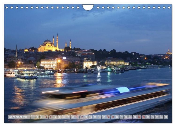 Produktbild: Moscheen in Istanbul. Rund um die Hagia Sophia (Wandkalender 2027 DIN A4 quer), CALVENDO Monatskalender