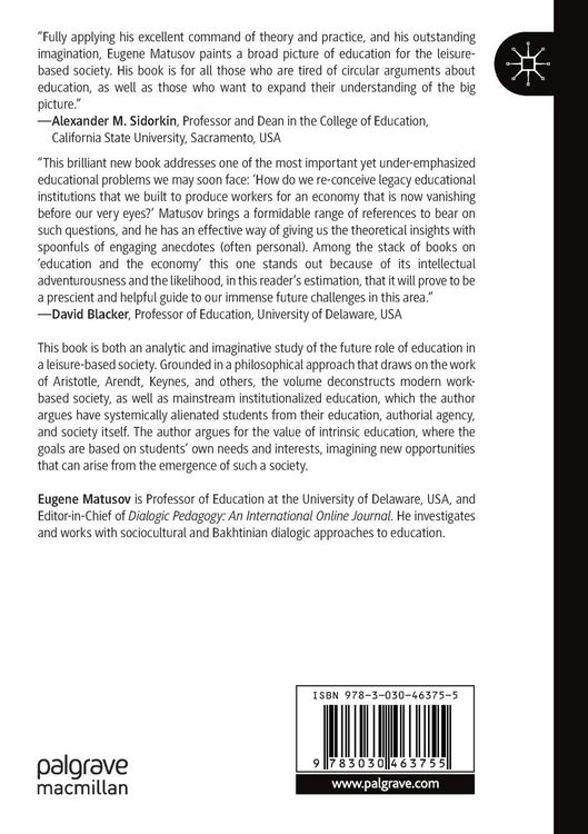 Produktbild: Envisioning Education in a Post-Work Leisure-Based Society