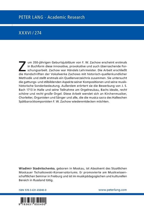 Produktbild: Zachows Kantaten