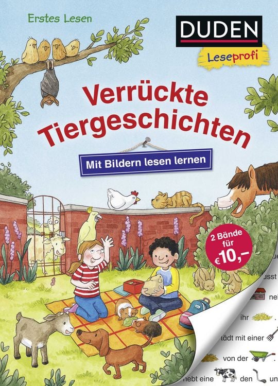 Produktbild: Duden Leseprofi &ndash; Mit Bildern lesen lernen: Verr&uuml;ckte Tiergeschichten