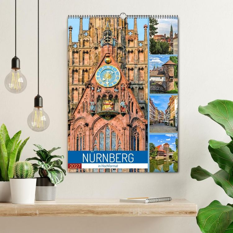 Produktbild: N&uuml;rnberg in Hochformat (Wandkalender 2027 DIN A2 hoch), CALVENDO Monatskalender