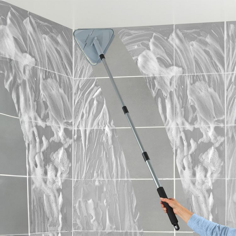 Produktbild: Mod. Triangel-Wischer mit Teleskopstiel, 360&deg; Duo-Knickgelenk