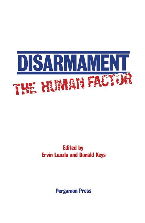 Produktbild: Disarmament: The Human Factor