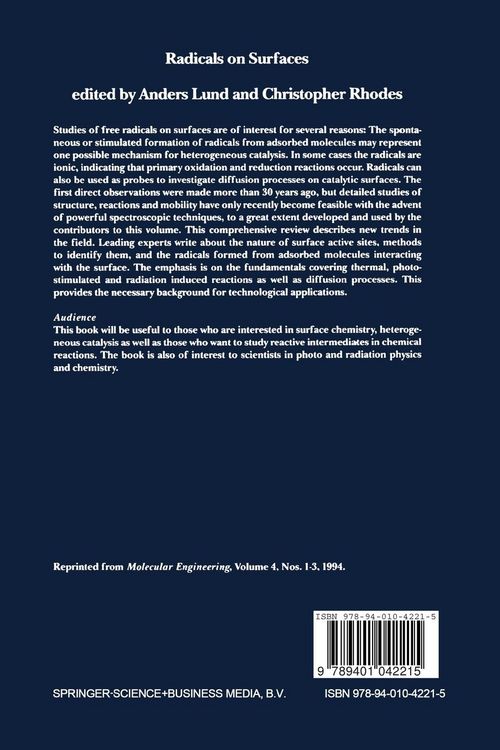 Produktbild: Radicals on Surfaces