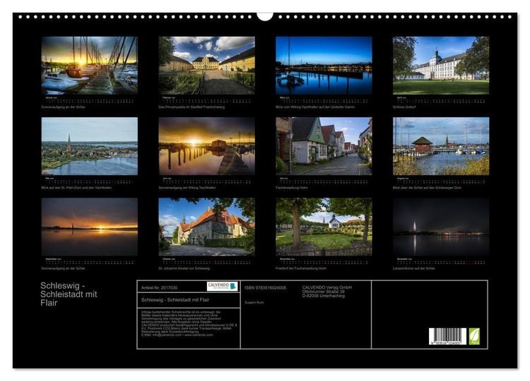 Produktbild: Schleswig - Schleistadt mit Flair (Wandkalender 2026 DIN A2 quer), CALVENDO Monatskalender