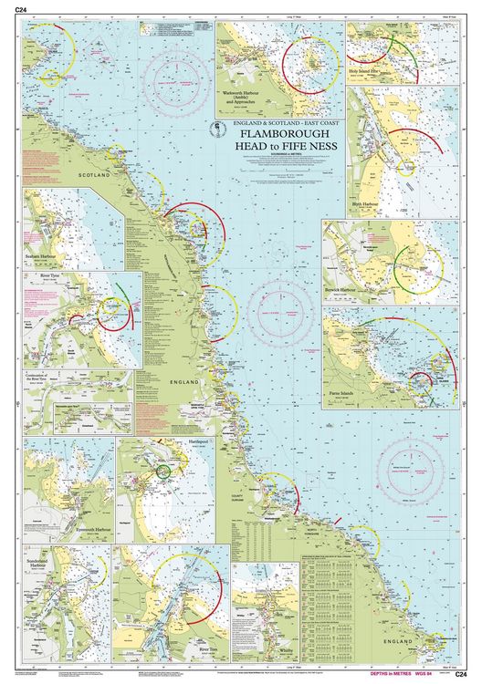 Produktbild: C24 Flamborough Head to Fife Ness, Imray Chart
