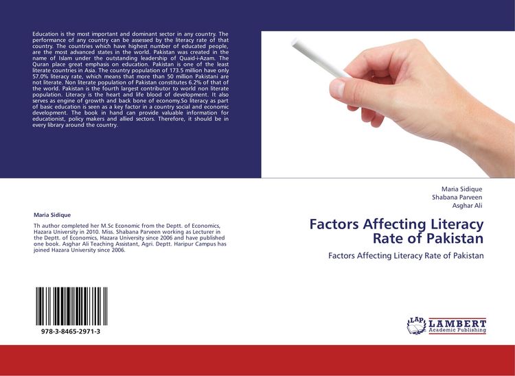 Produktbild: Factors Affecting Literacy Rate of Pakistan