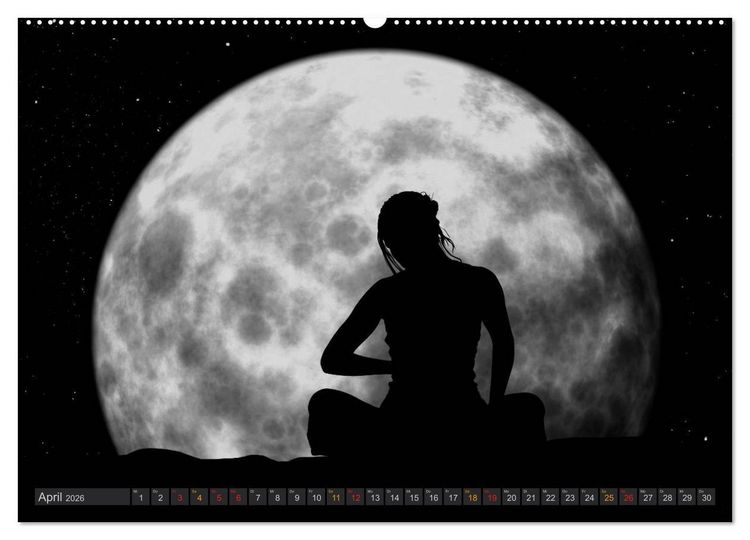 Produktbild: Sonne und Mond - faszinierend und anziehend (Wandkalender 2026 DIN A2 quer), CALVENDO Monatskalender