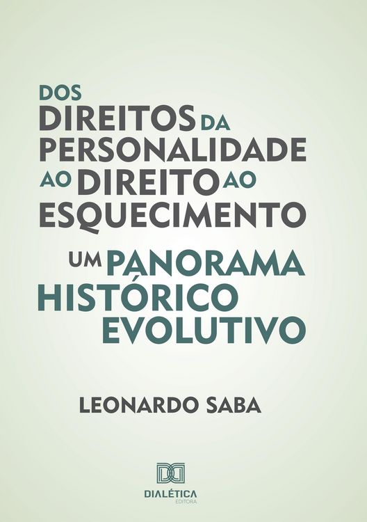 Produktbild: Dos direitos da personalidade ao direito ao esquecimento