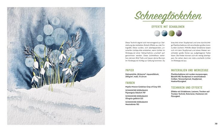 Produktbild: Aquarell-Effekte Blumen