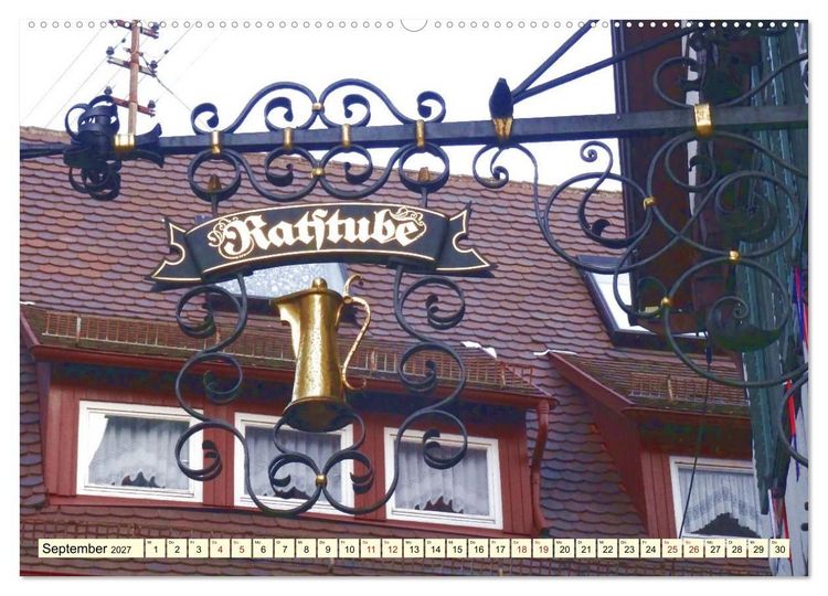 Produktbild: Unterwegs in Bad Urach (hochwertiger Premium Wandkalender 2027 DIN A2 quer), Kunstdruck in Hochglanz