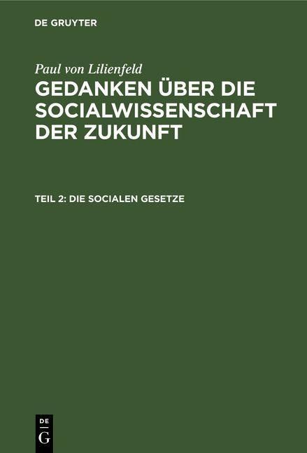 Produktbild: Die socialen Gesetze