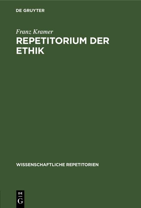 Produktbild: Repetitorium der Ethik