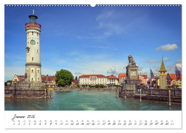Produktbild: Unterwegs am Bodensee (hochwertiger Premium Wandkalender 2026 DIN A2 quer), Kunstdruck in Hochglanz