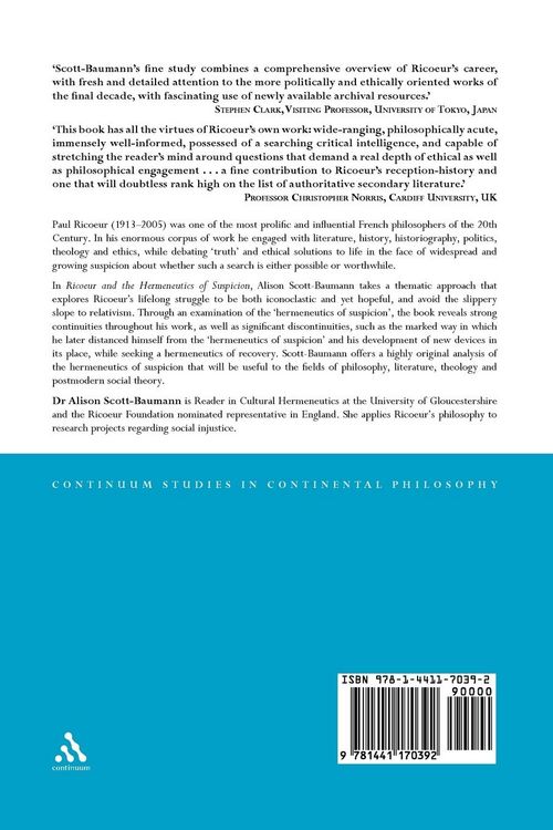 Produktbild: Ricoeur and the Hermeneutics of Suspicion